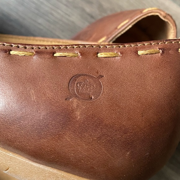 Born Woven Brown Leather Slip on Loafers Size 7 - Picture 7 of 11